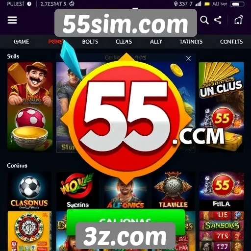 Como o 55sim.com se destaca entre outros sites de jogos